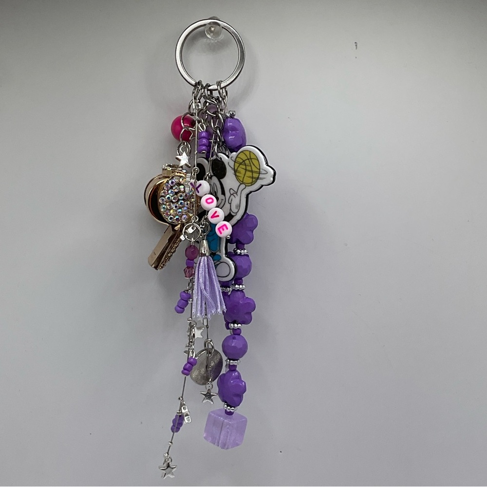 Disney Mickey Mouse handcrafted Bag Charms NWT